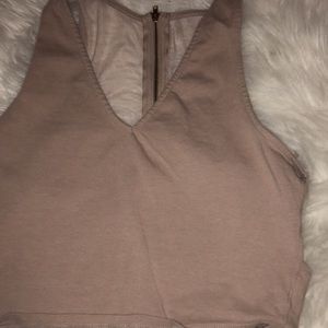 Nude crop top